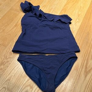 Excellent *Vineyard Vines* Seersucker One Should Tankini Swim Set - Size S